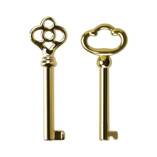 KY-2AB and KY-3AB Universal Barrel Key Replacement,Antique Brass Skeleton Key...