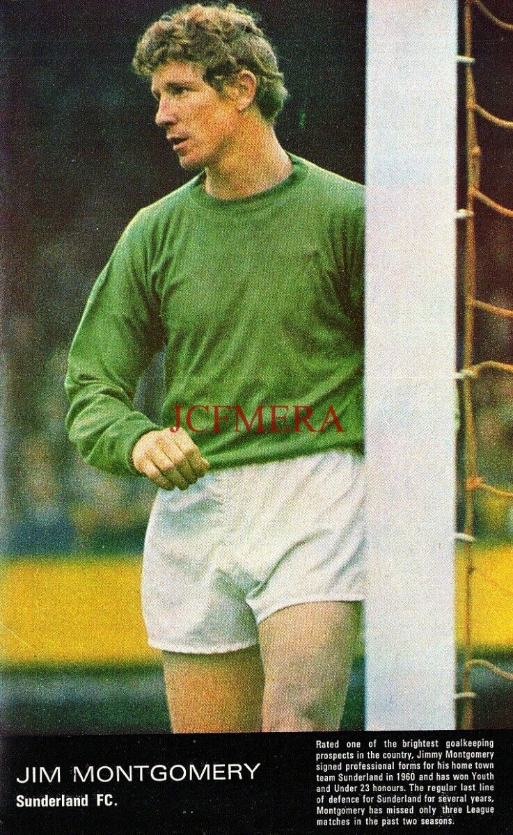 JIM MONTGOMERY Sunderland F.C. Vintage c1970 Magazine Photo Print 154/13