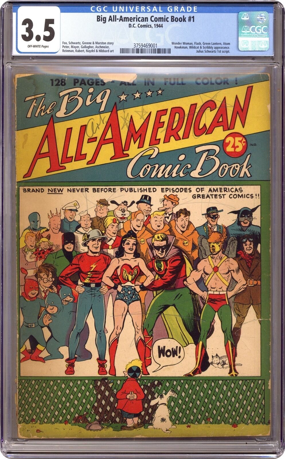 Big All American Comic Book #1 CGC 3.5 1944 3759469001
