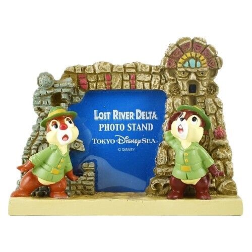Tokyo Disney Sea Lost River Delta Chip N Dale Mini Photo Stand Frame 3.1”