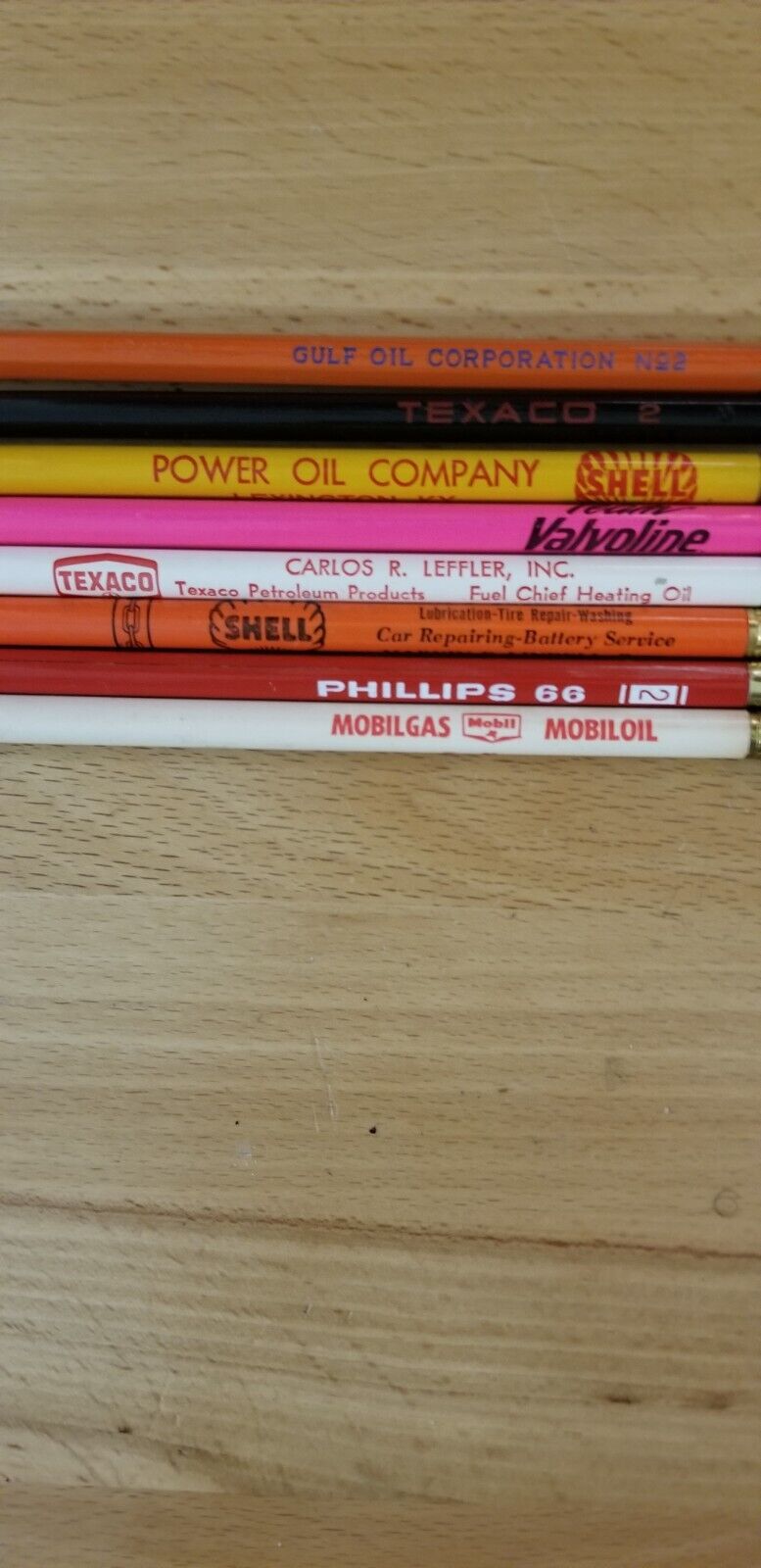 Vintage Various Gas and Oil Nos Advertising Pencils Lot qty 8