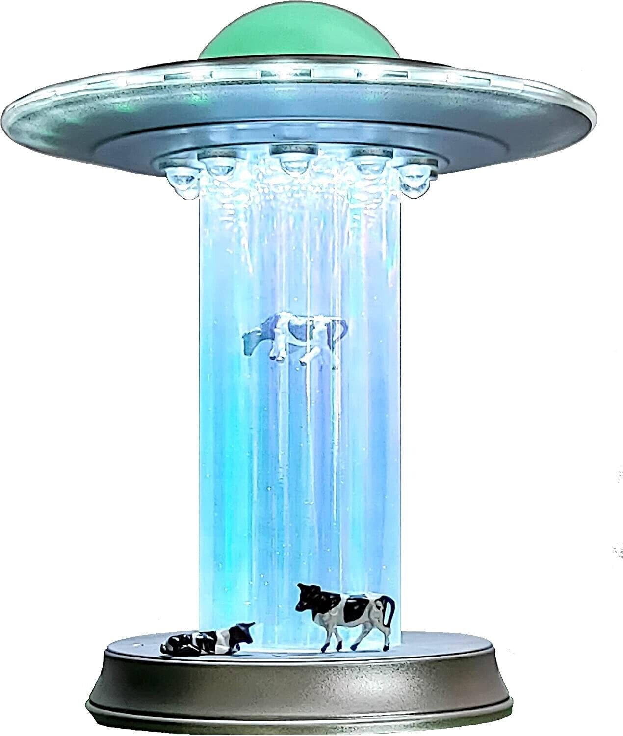 UFO Model Cow Abduction Alien Decoration Area 51 UFO Lamp Spacecraft Space Lover