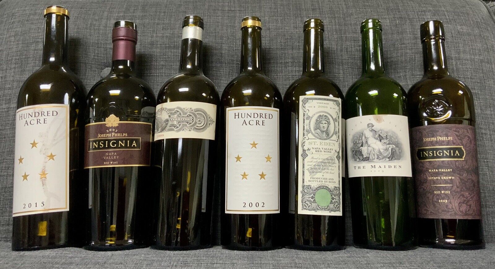 Random High-End Rare Vintage Display Empty Wine Bottles With Labels $100+ *READ*