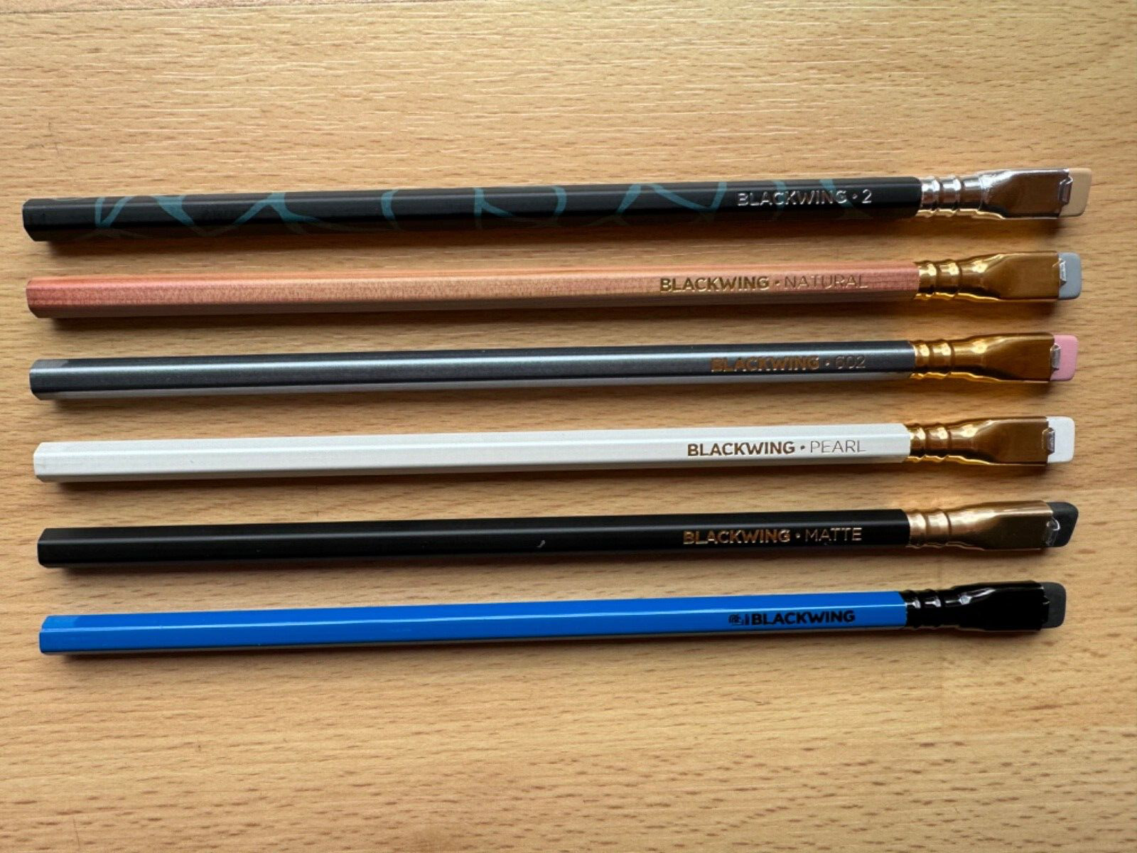 Blackwing Sampler of 6 cores: 6 Pencils (no Boxes)