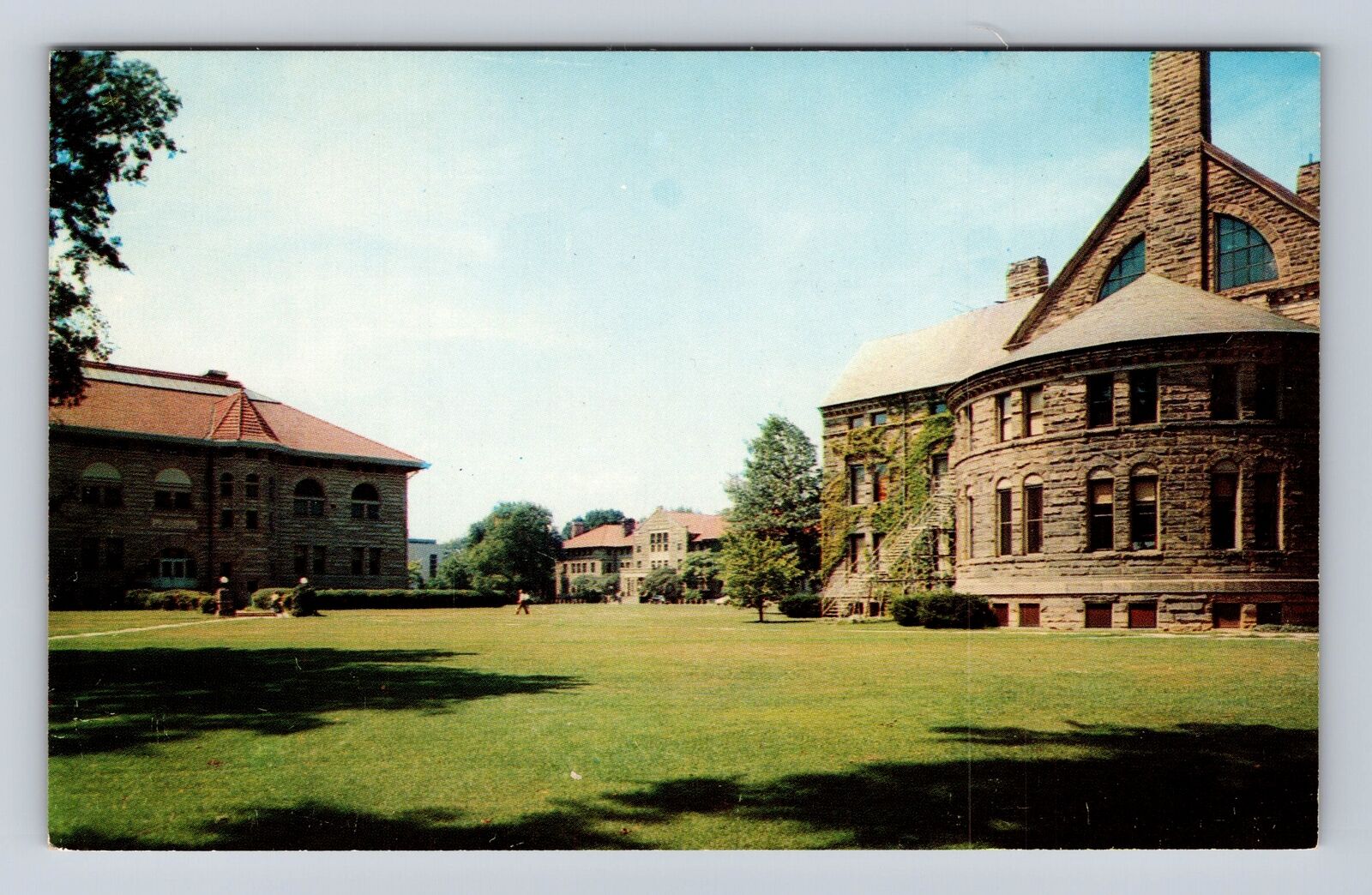 Oberlin OH-Ohio, Oberlin College Campus View, Gymnasium, Vintage Postcard