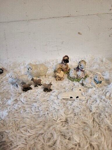 Lot of 10 Various Vintage Ceramic Lambs Sheep Ornaments Decorations Figurines