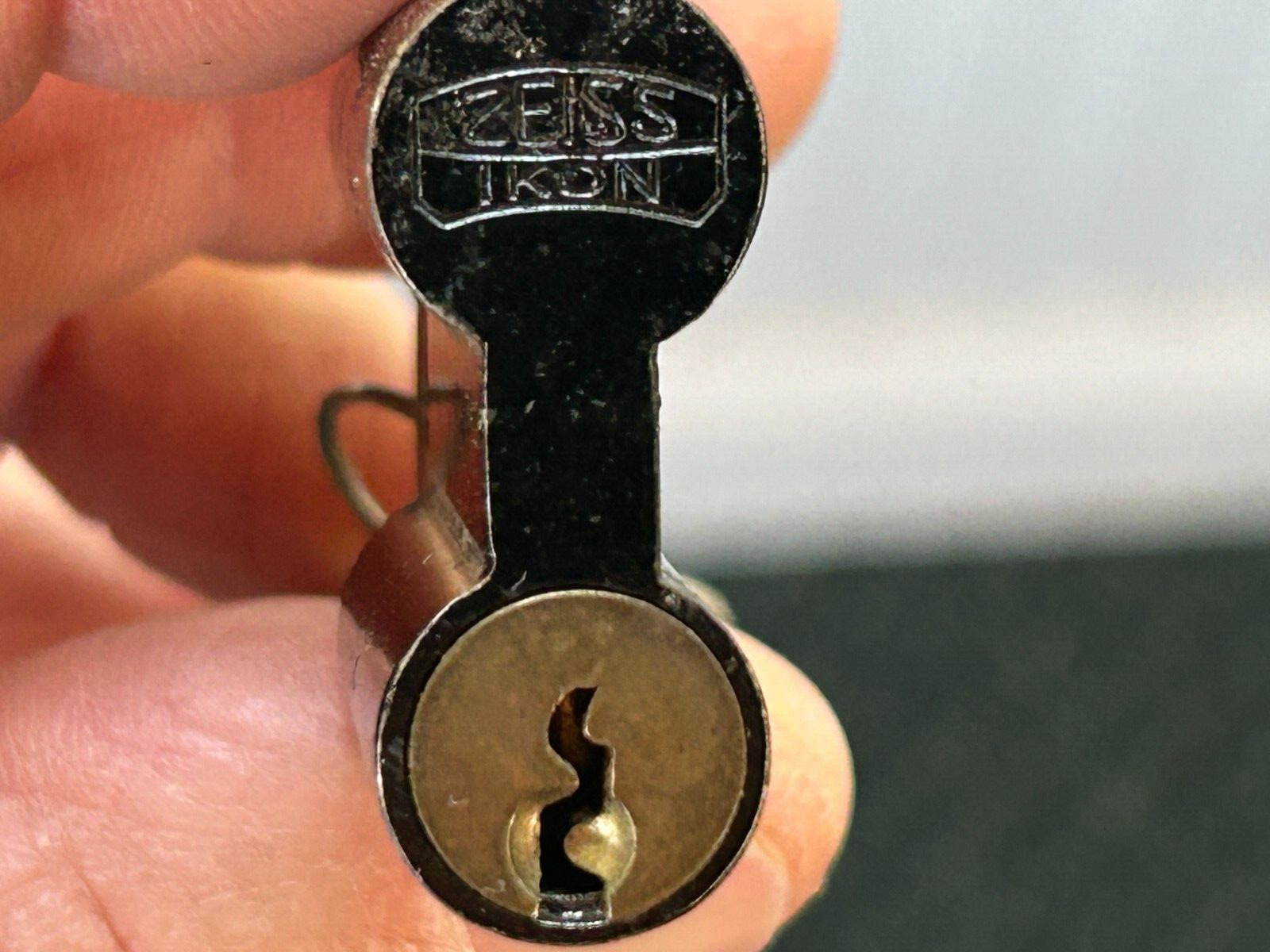 Vintage ZEISS IKON Functional Black Padlock W/Two Zeiss Keys