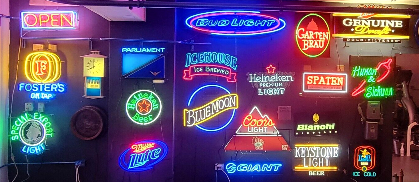 Vintage Keystone Light Beer Neon Sign Wall Hanging 26