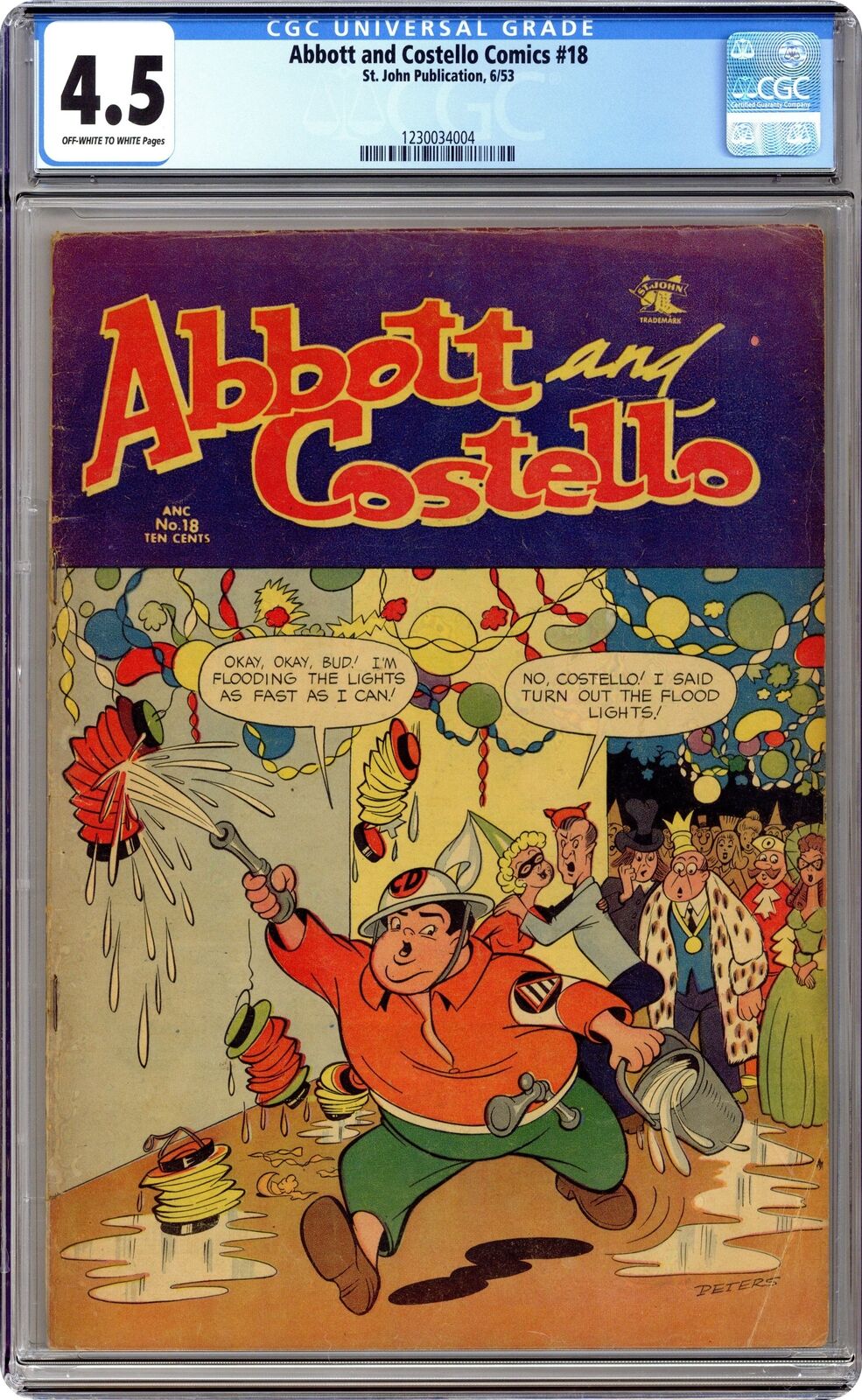 Abbott and Costello #18 CGC 4.5 1953 1230034004