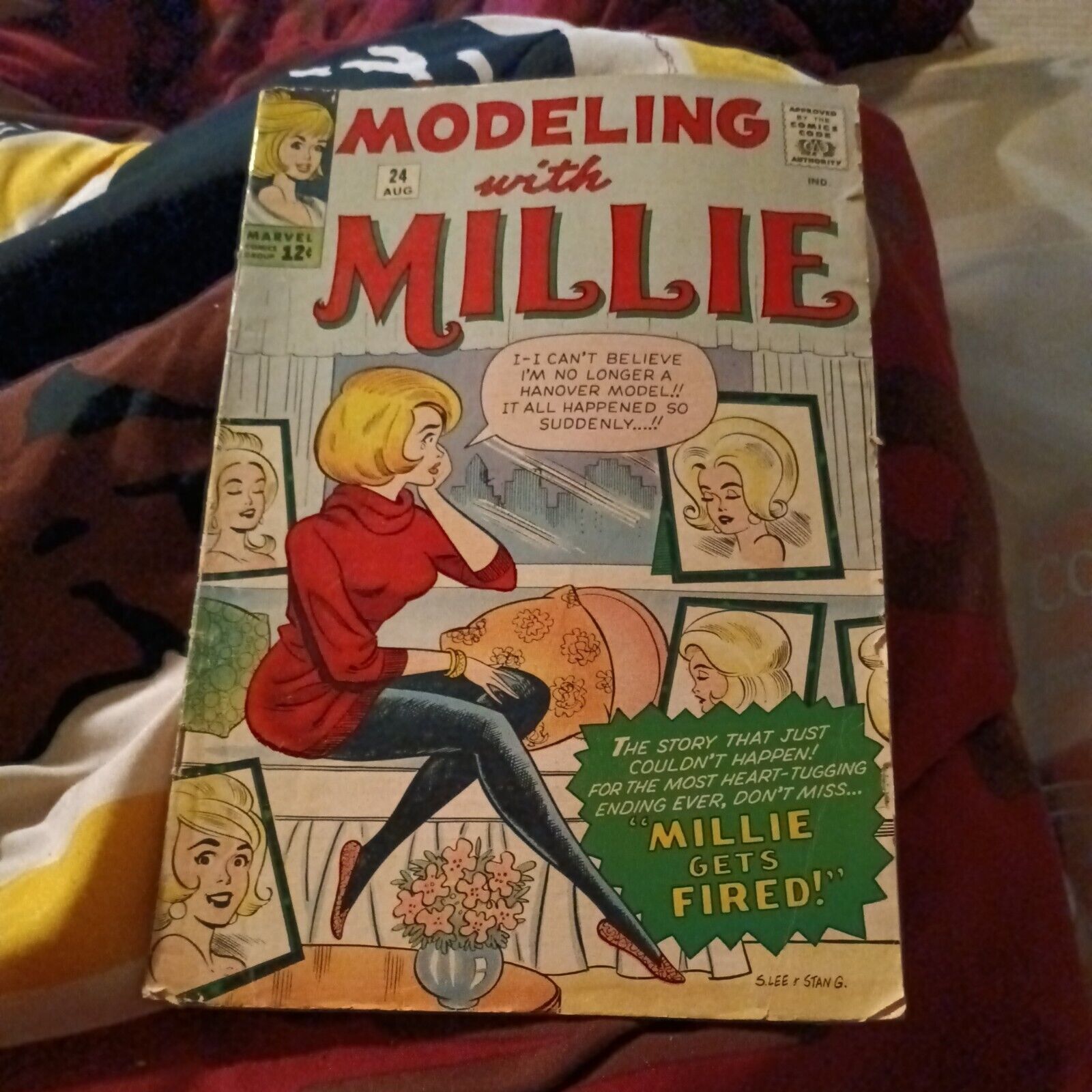 Modeling with Millie #24 GGA Blonde Bombshell Gets Fired 1963 Marvel Romance key
