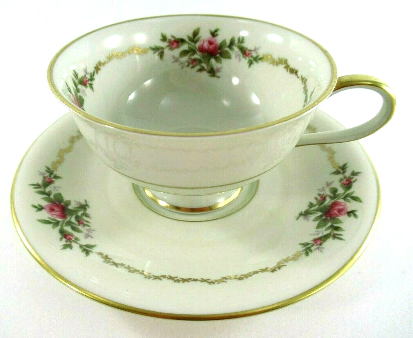 Vintage Rosenthal Tea Cup & Saucer 1938-1956 Antoinette Pattern Kronach Germany