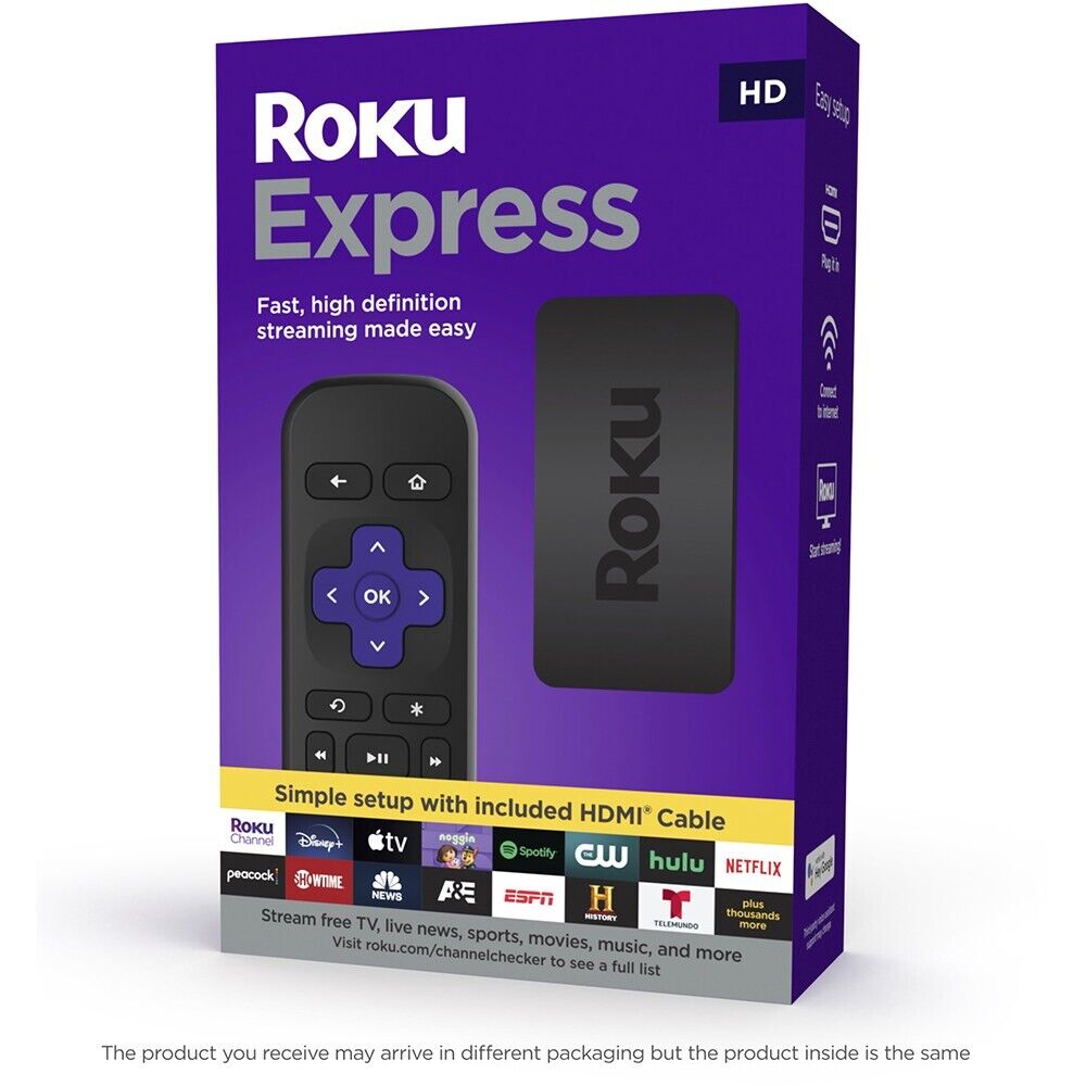Roku Express HD Streaming Media Player 2019 Model - 3930R