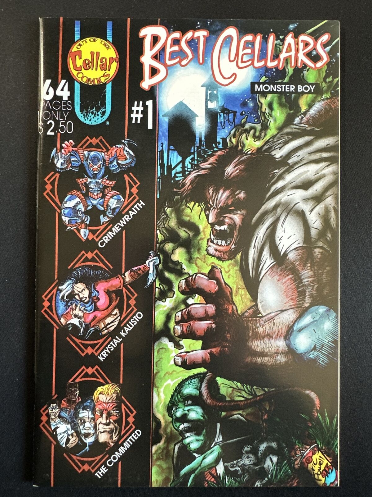 Best Cellars #1 Cellar Comics Early The Goon Prototype Appearance 1998 Very Fine