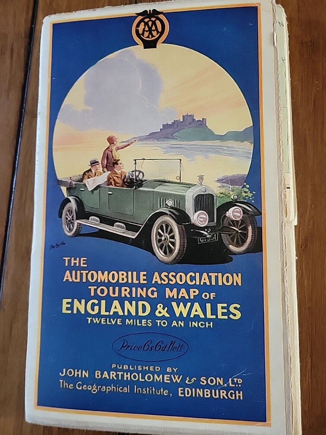 Vintage 1920’s? England & Wales Touring Road Map – Automobile Association