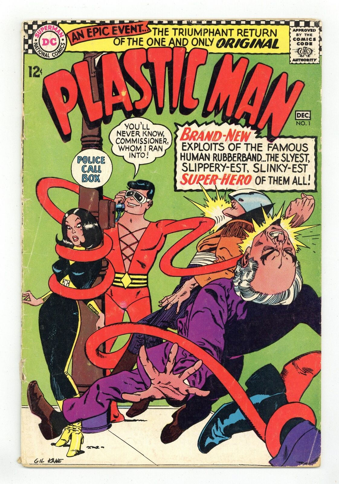 Plastic Man #1 GD 2.0 1966 1st app. Silver Age Plastic Man