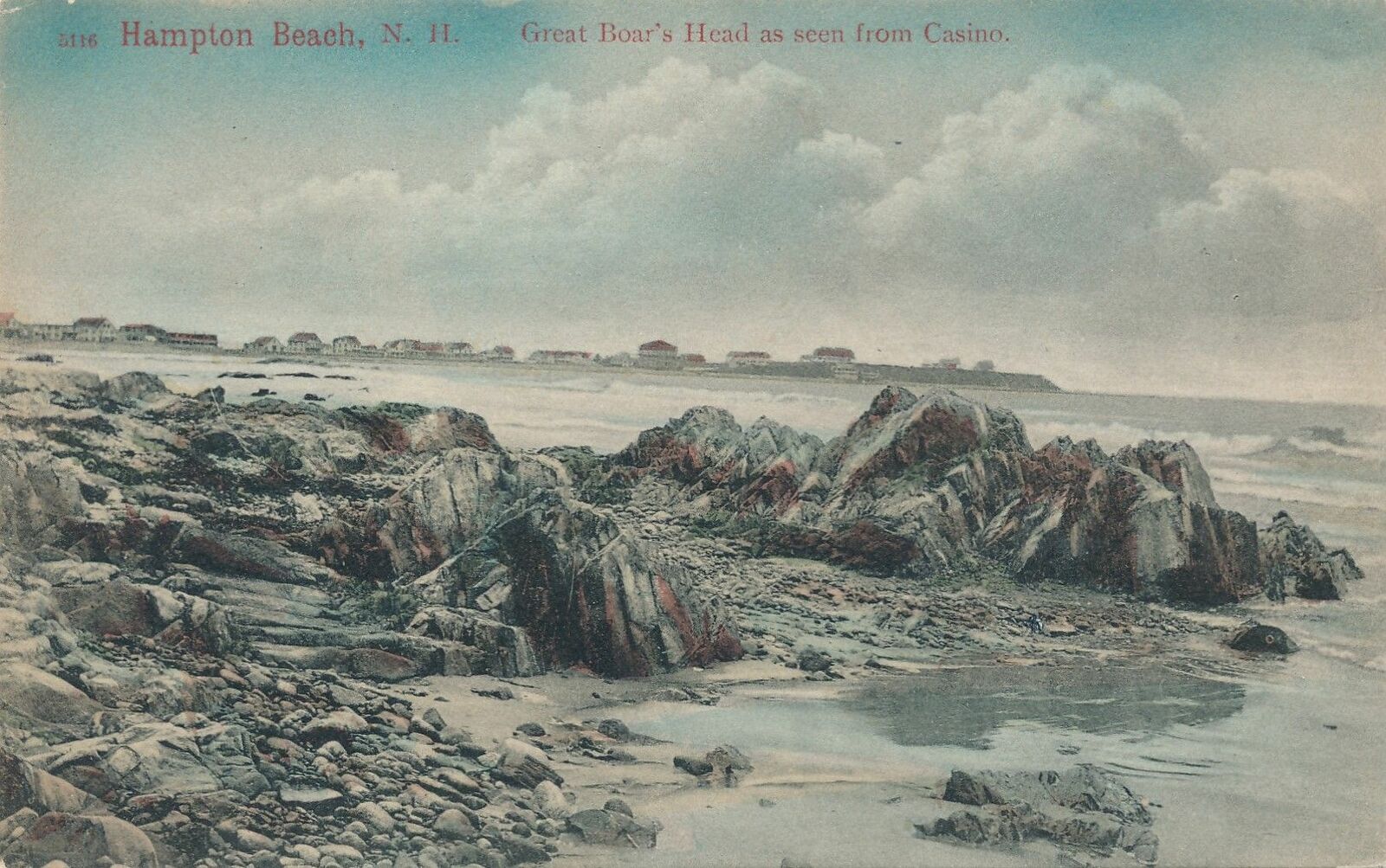 HAMPTON BEACH NH - Great Boar\'s Head As Seen from Casino - udb (pre 1908)