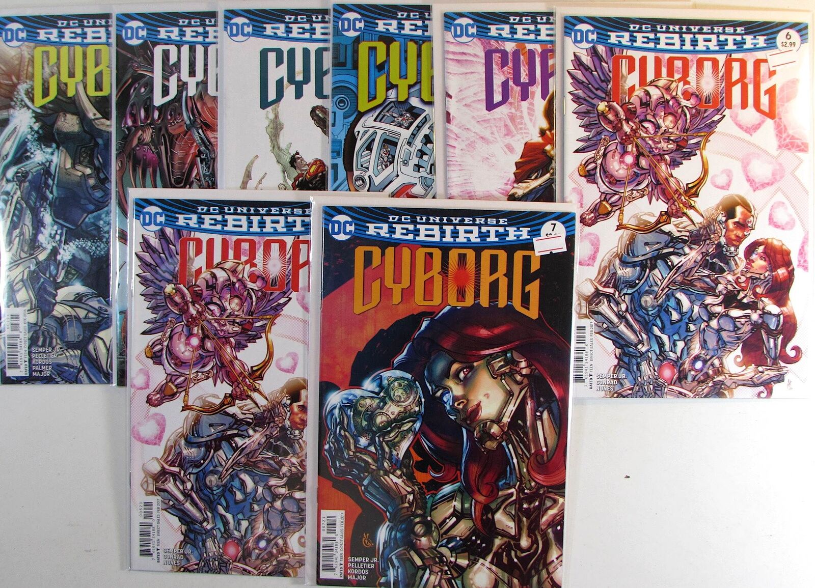 Cyborg Lot of 8 #2,2b,3b,4,5b,6b x2,7b DC Comics (2017) NM 1st Print Comic Books