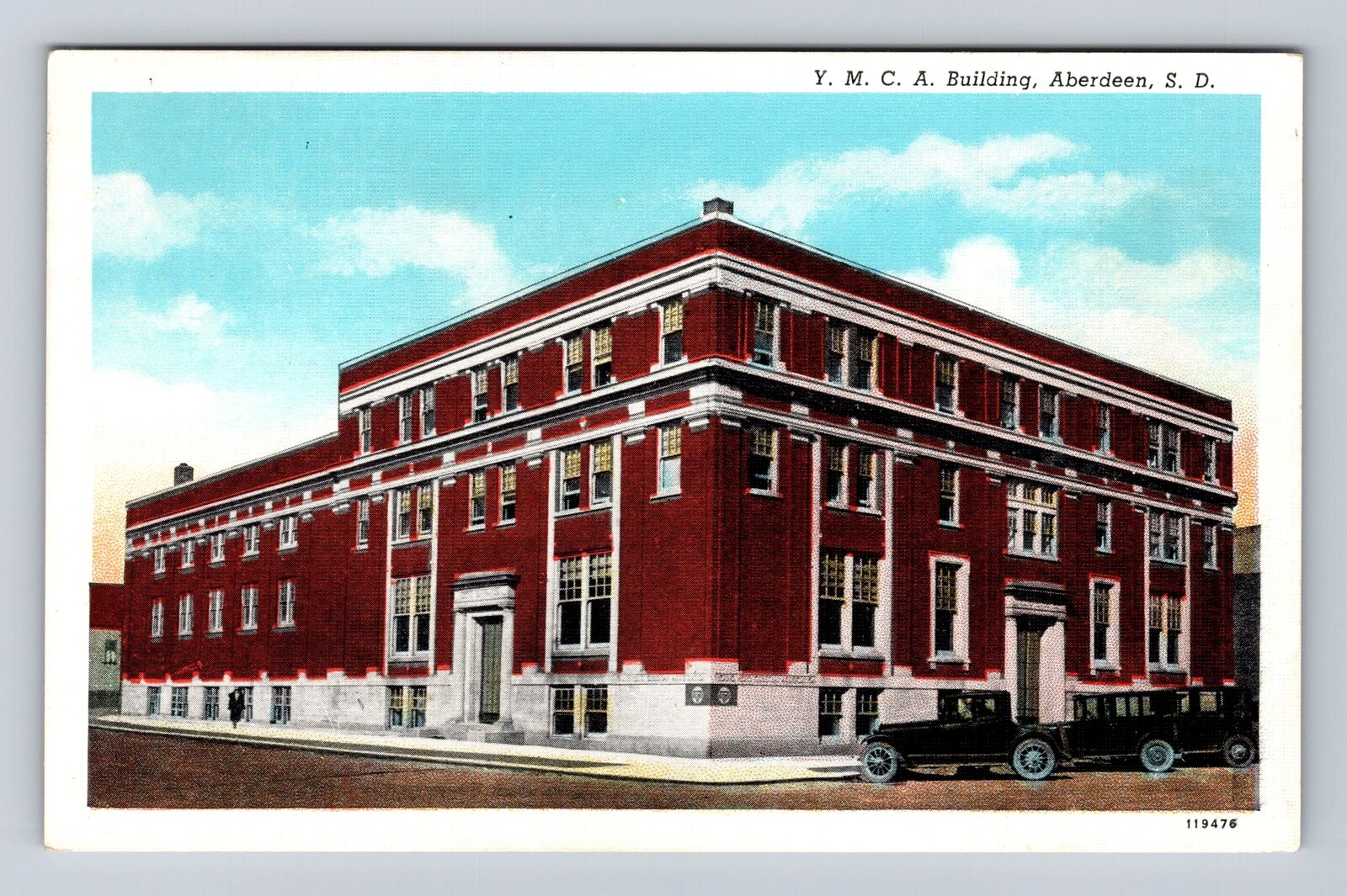 Aberdeen SD-South Dakota, YMCA Building, Antique, Vintage Souvenir Postcard