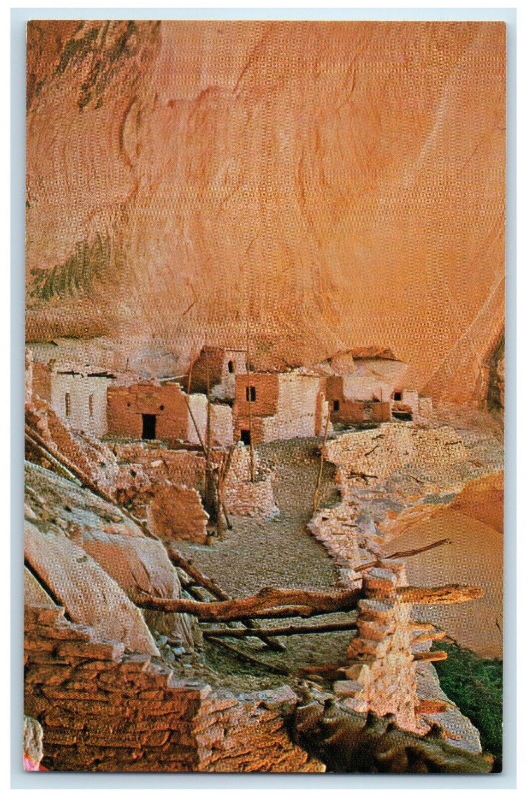 c1960 Keet Seel Ruin Navajo National Monument Arizona AZ Vintage Petley Postcard