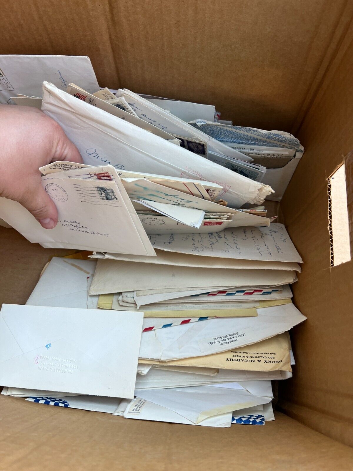 Huge Lot of Old Letters 1960\'s-1980\'s Handwritten