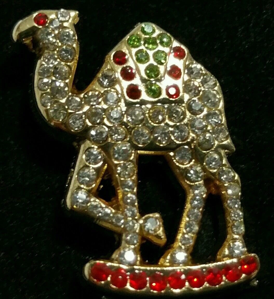 New Shriners Camel Lapel Pin with Jewels 