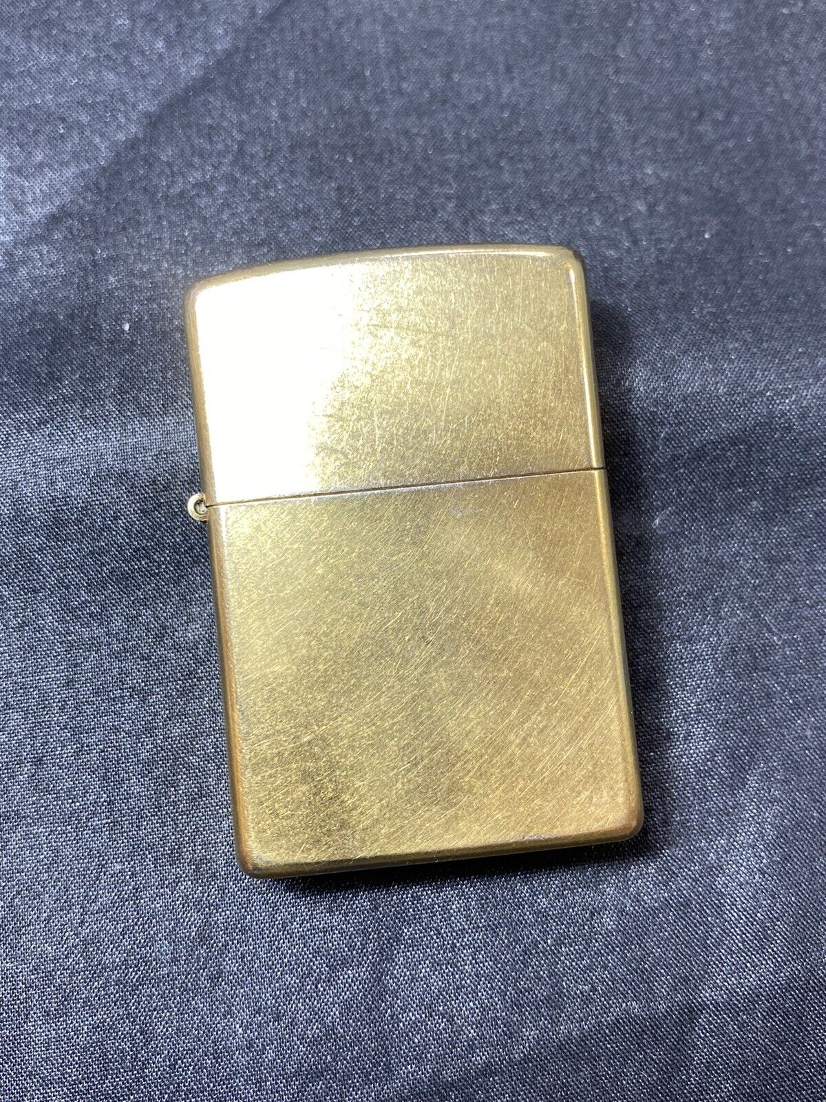 VINTAGE ZIPPO BRASS GOLD TONE LIGHTER E 2004 Polished Sparks And Ready For Fuel