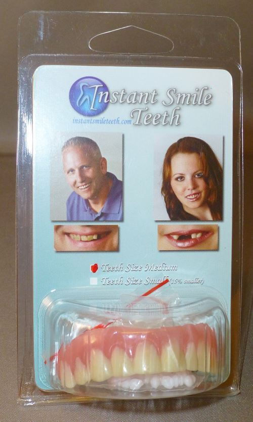 Instant Smile Teeth MEDIUM Top Veneers Fake Cosmetic Dr Bailey\'s Dental Makeover