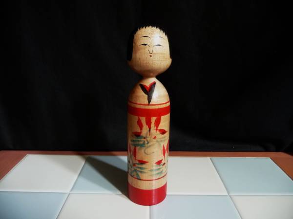 Traditional Kokeshi Doll Excellent Work Yuzawa Takematsu Igawa Impressive