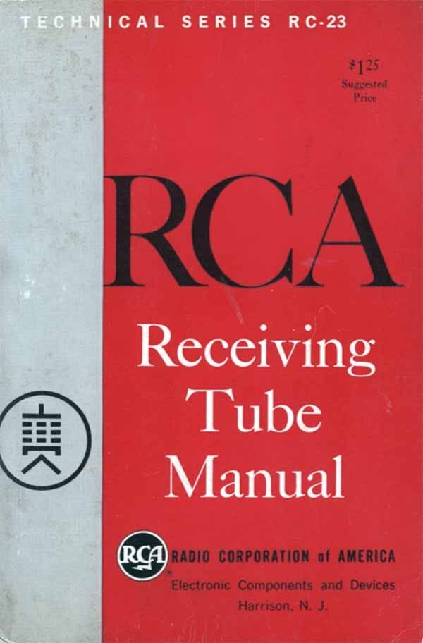 RCA RECEIVING TUBE MANUAL RC-23 1964 PDF