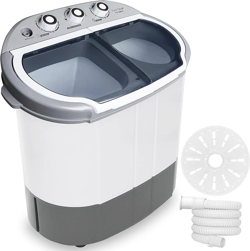 2 in 1 Portable Compact Home Washer & Dryer, 11lbs. Capacity, 110V, Gray