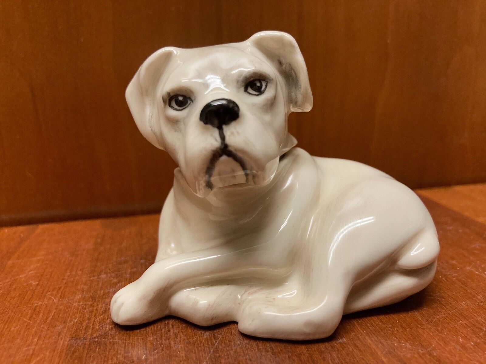 Kevin Francis Face Pot-White Boxer Pup,  Numbered and RARE