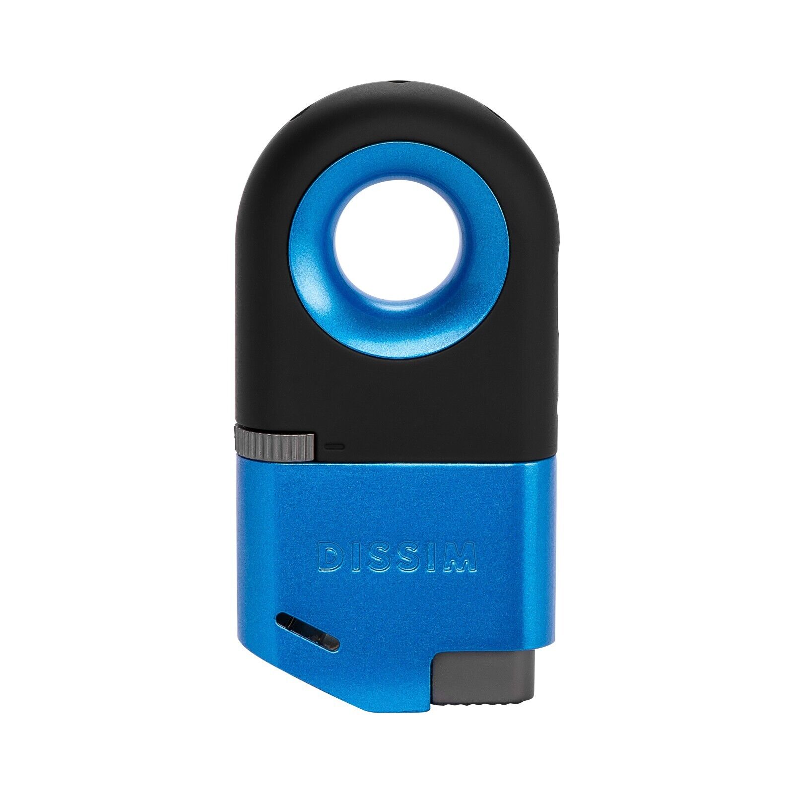 DISSIM World's First Inverted Lighter, Light up or down, Butane refillable, Blue