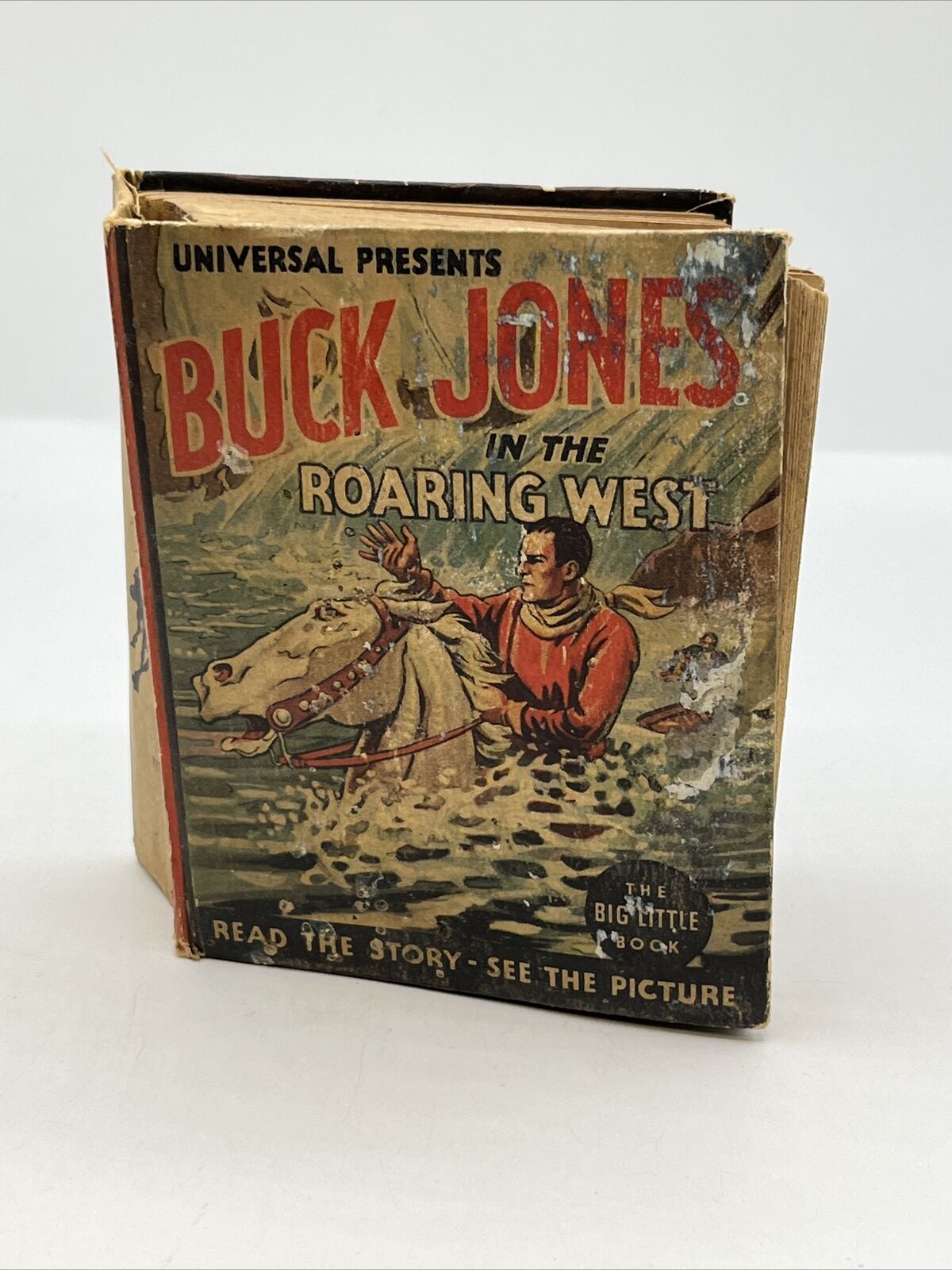 1935 Universal BUCK JONES Roaring West BIG LITTLE BOOK Movie Scenes USA