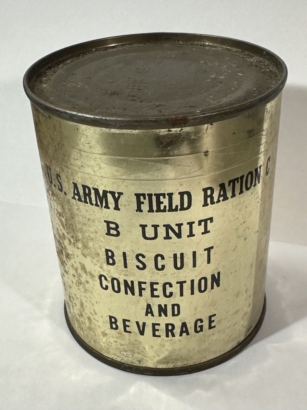 October 1942 WWII US Army Field Ration C Biscuit Confection Beverage B Unit Key