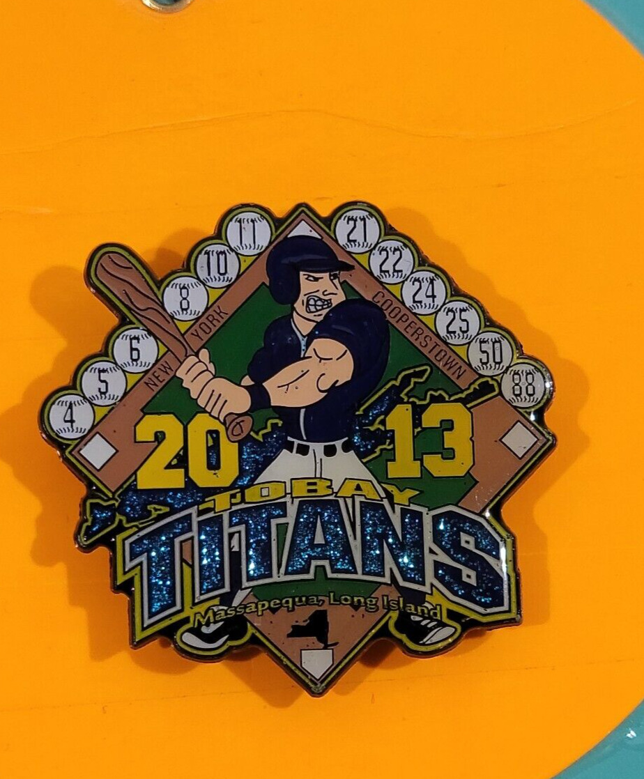 Cooperstown Baseball Pinback Tobay Titans 2013