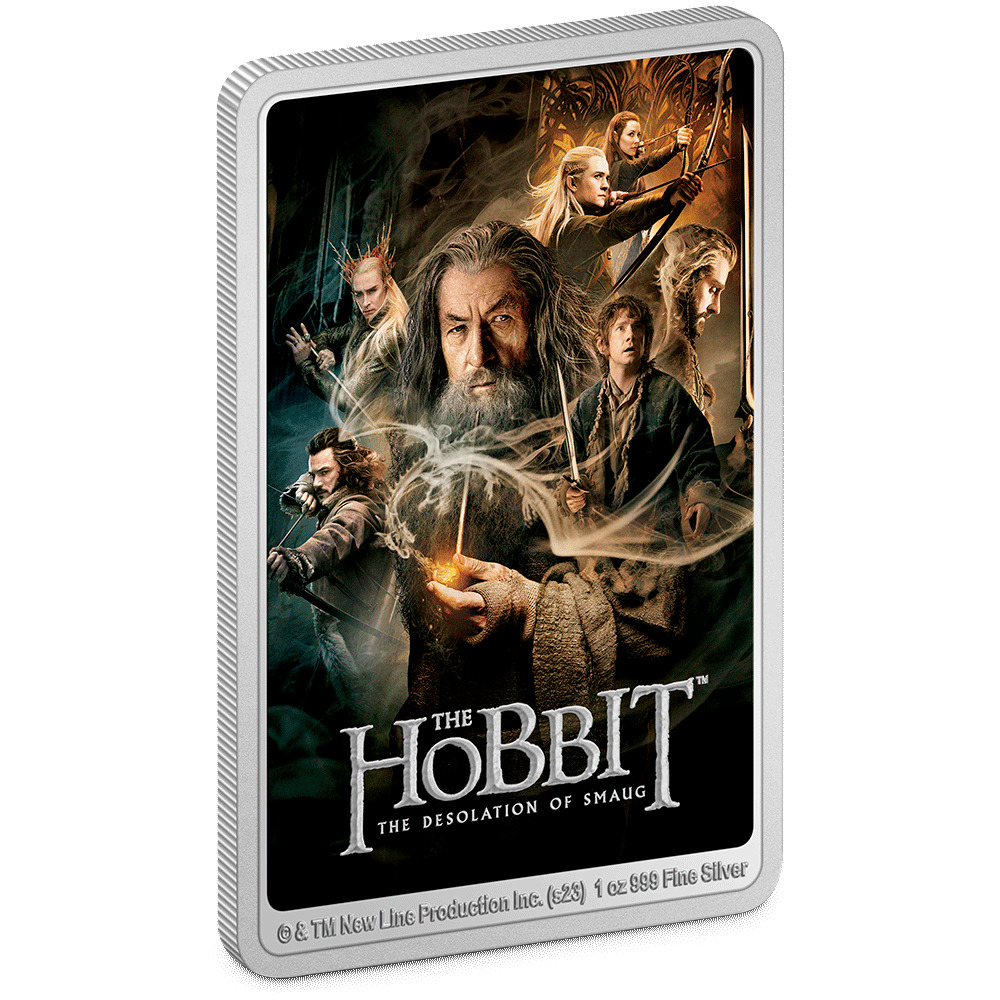 THE HOBBIT – The Desolation of Smaug 1oz Pure Silver Coin - NZ Mint