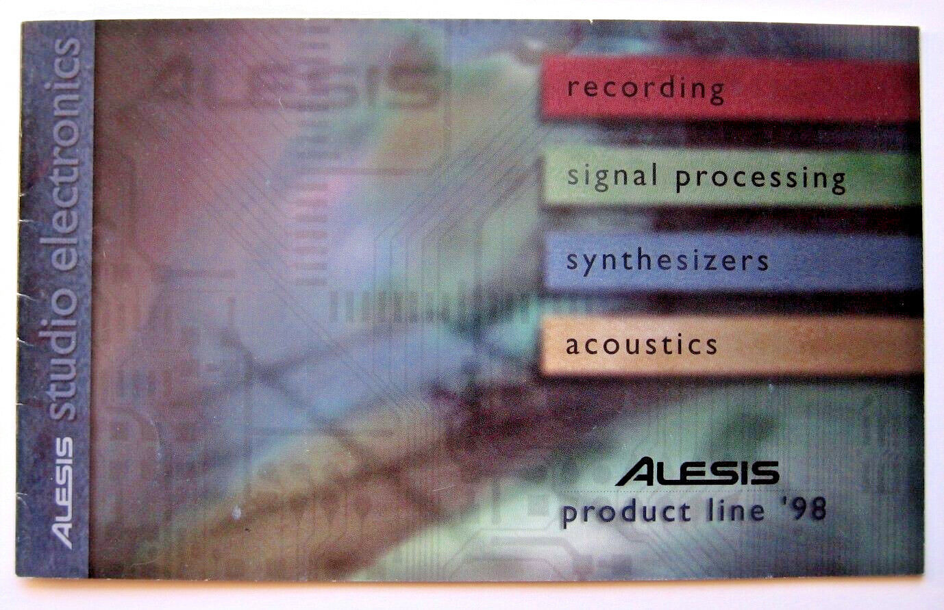 Alesis Studio Electronics 1998 Catalog Synthesizers Recording Signal Processing.