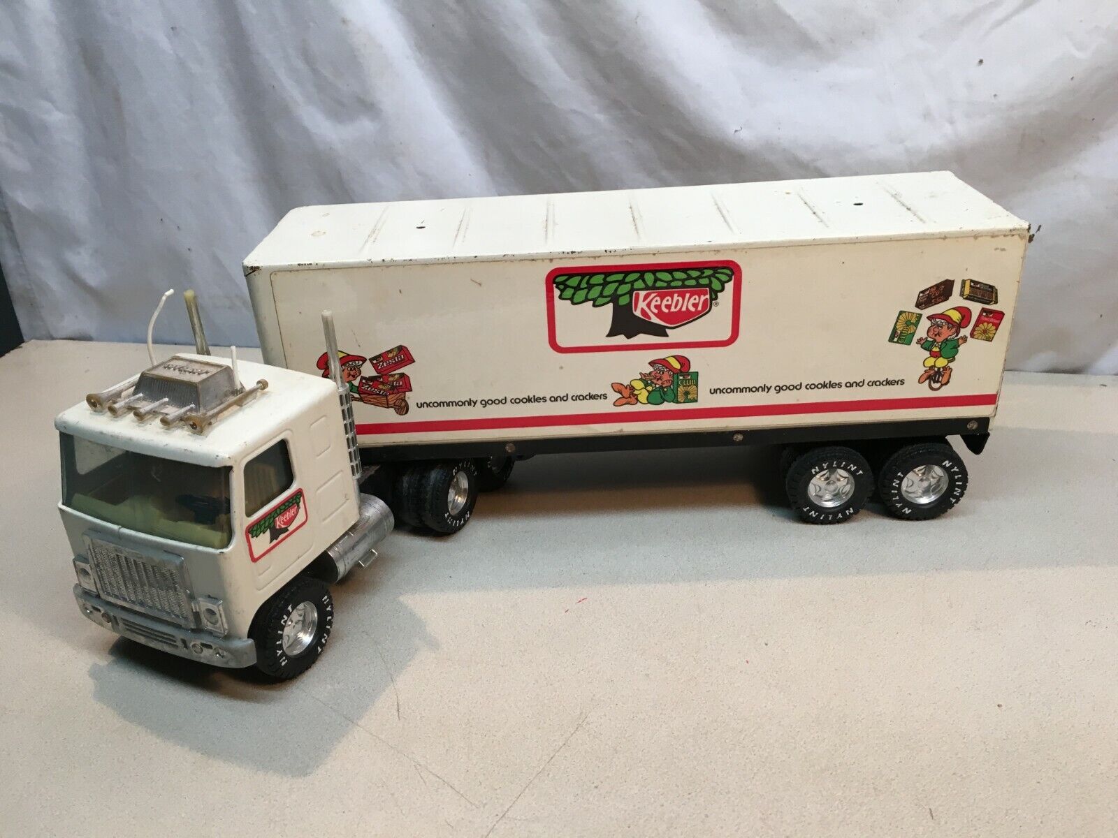 Vintage 1970s Ny Lint Toy Semi Big Rig Truck Keebler Cookies and Crackers advert