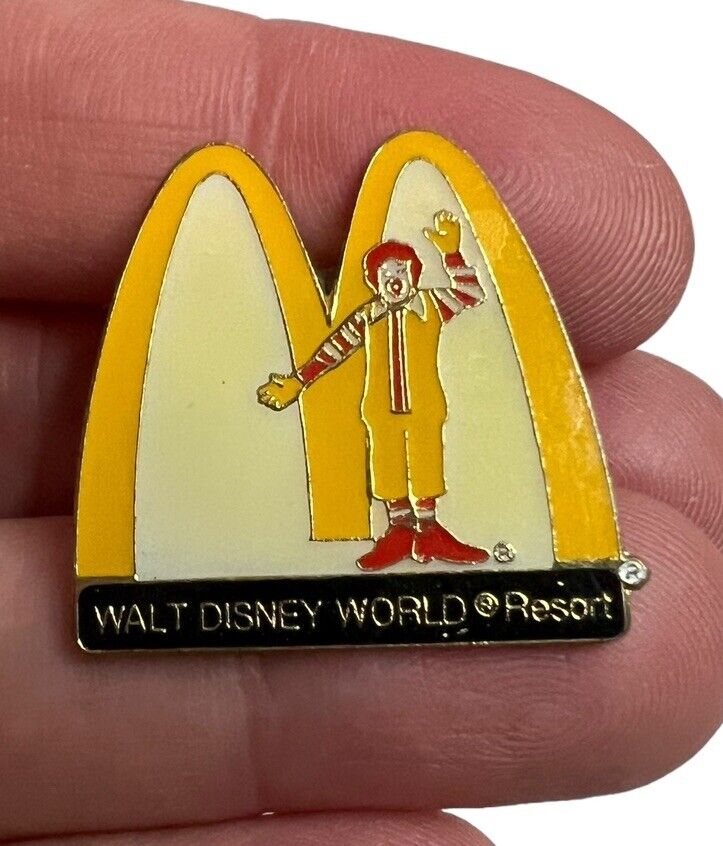 McDonald\'s Walt Disney World Resort Collectible Lapel Pin Golden Arches Vintage 