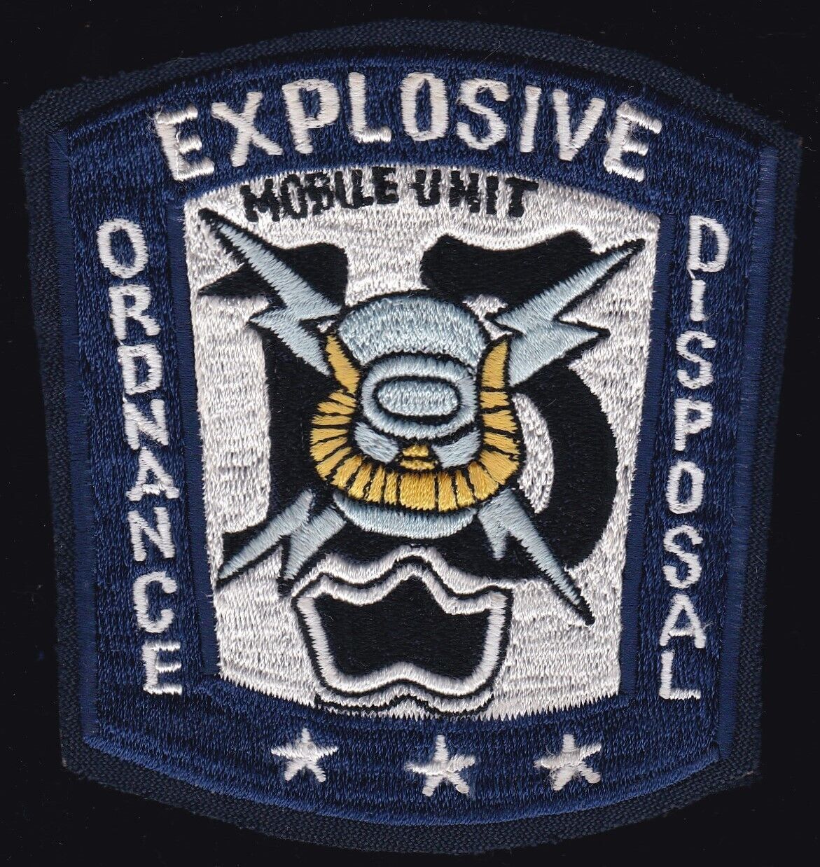 USN Mobile Unit 13 EOD Explosive Ordnance Disposal Patch S-24