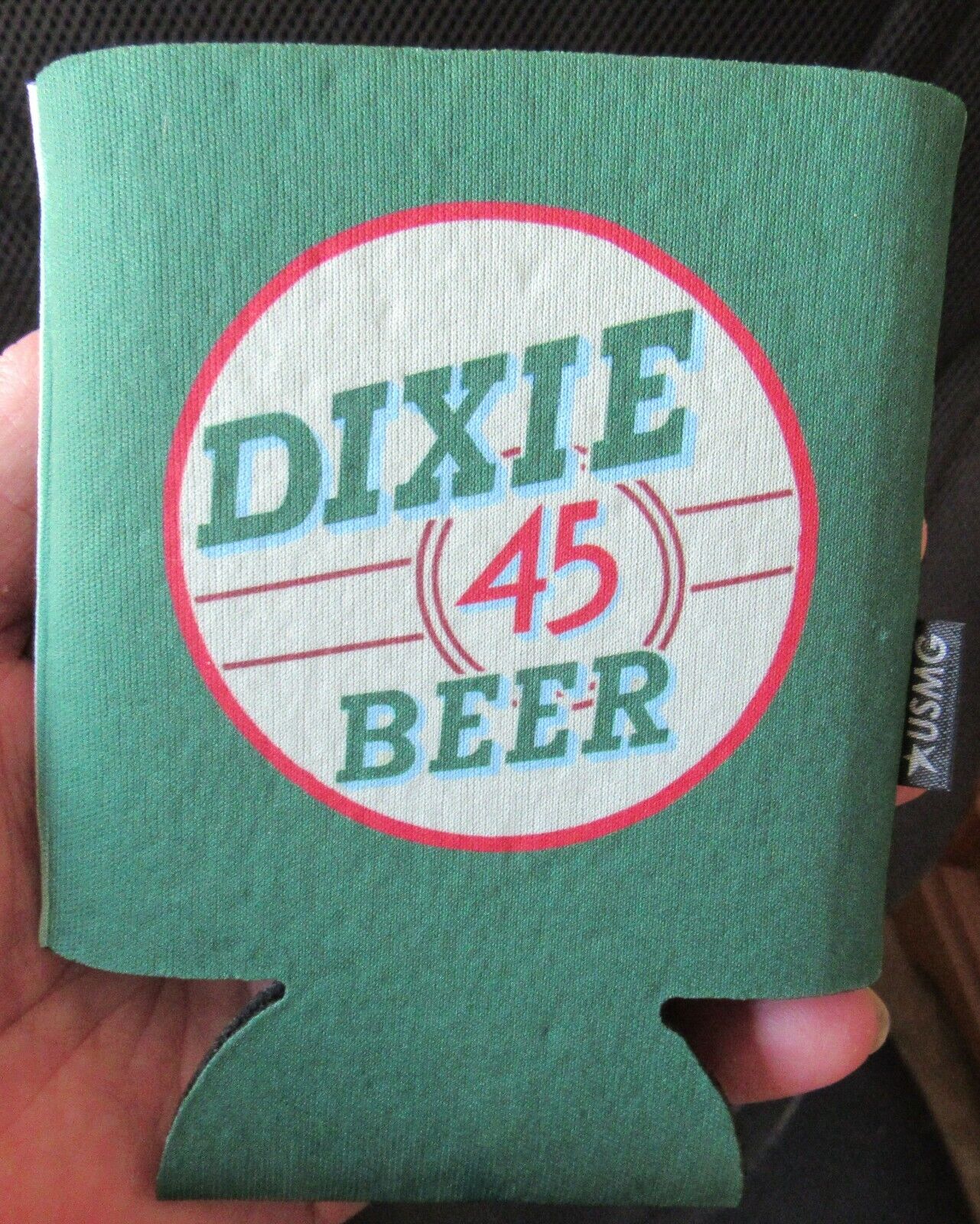 DIXIE 45 BEER CAN/BOTTLE HOLDER KOOZIE COOZIE CHECK IT OUT