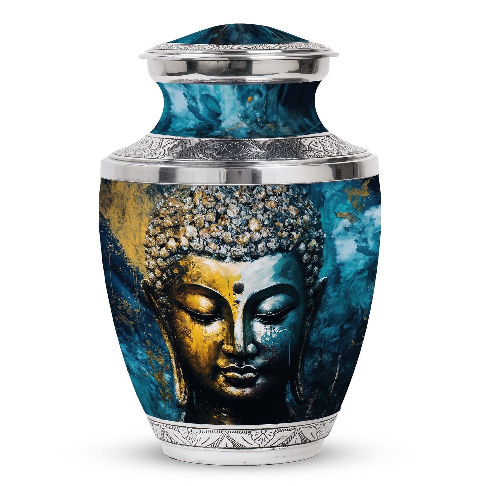 gautam-buddha Large Modern Urns For Human Ashes 200 cubic inch