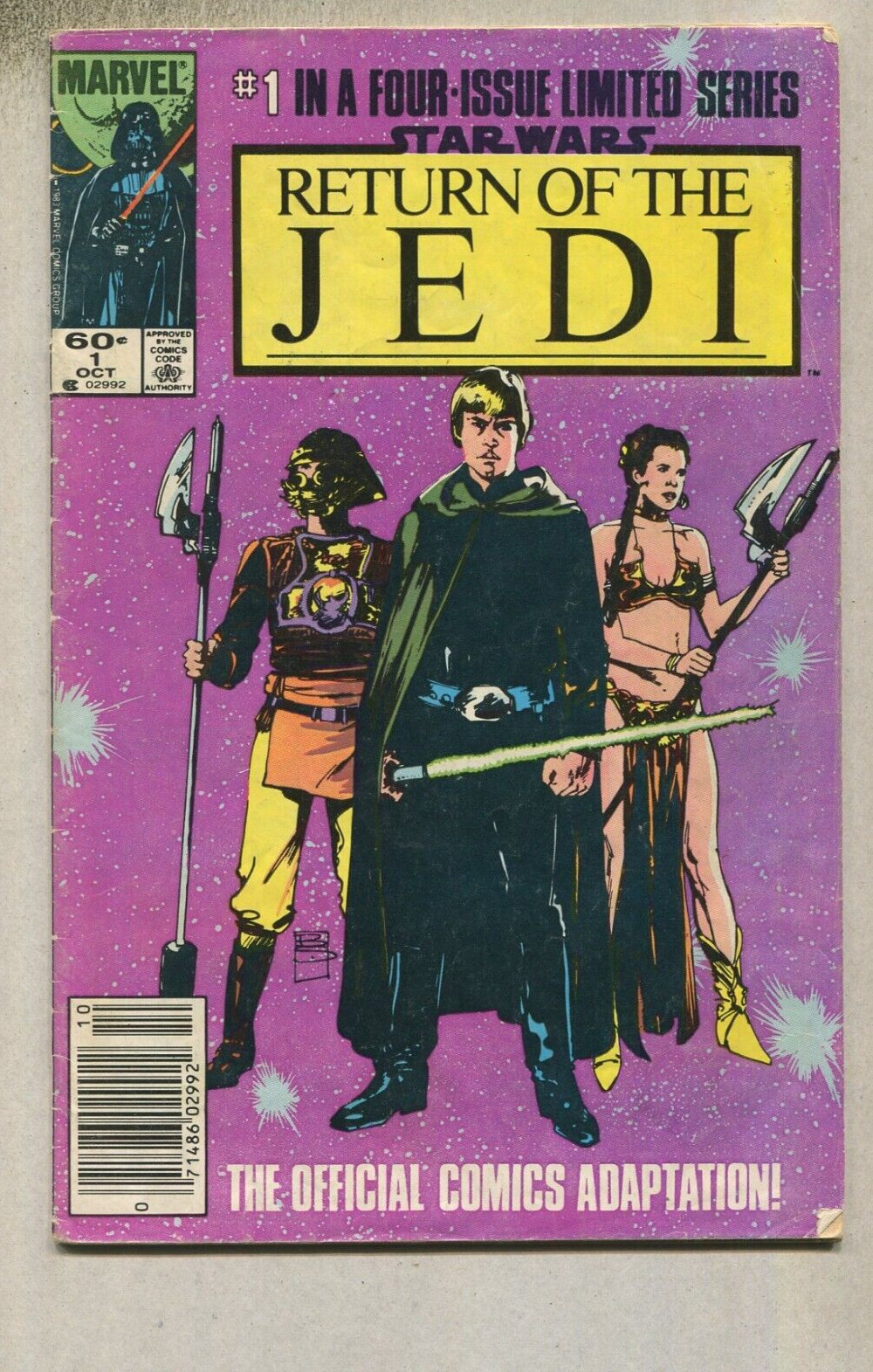 Star Wars: Return Of The JEDI Set 1-4 VG  Limited Series Marvel Comics CBX2