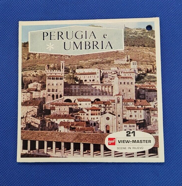 Rare Gaf Vintage C048 Perugia and Umbria Italy Italia view-master 3 Reels Packet