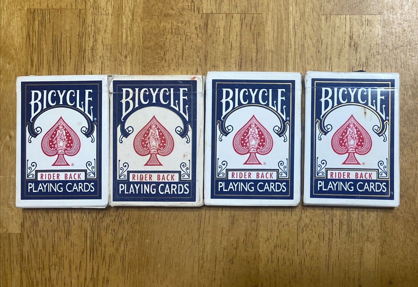 Vintage Bicycle 808 Poker Rider Back Playing Cards Made In USA 4 Full Decks