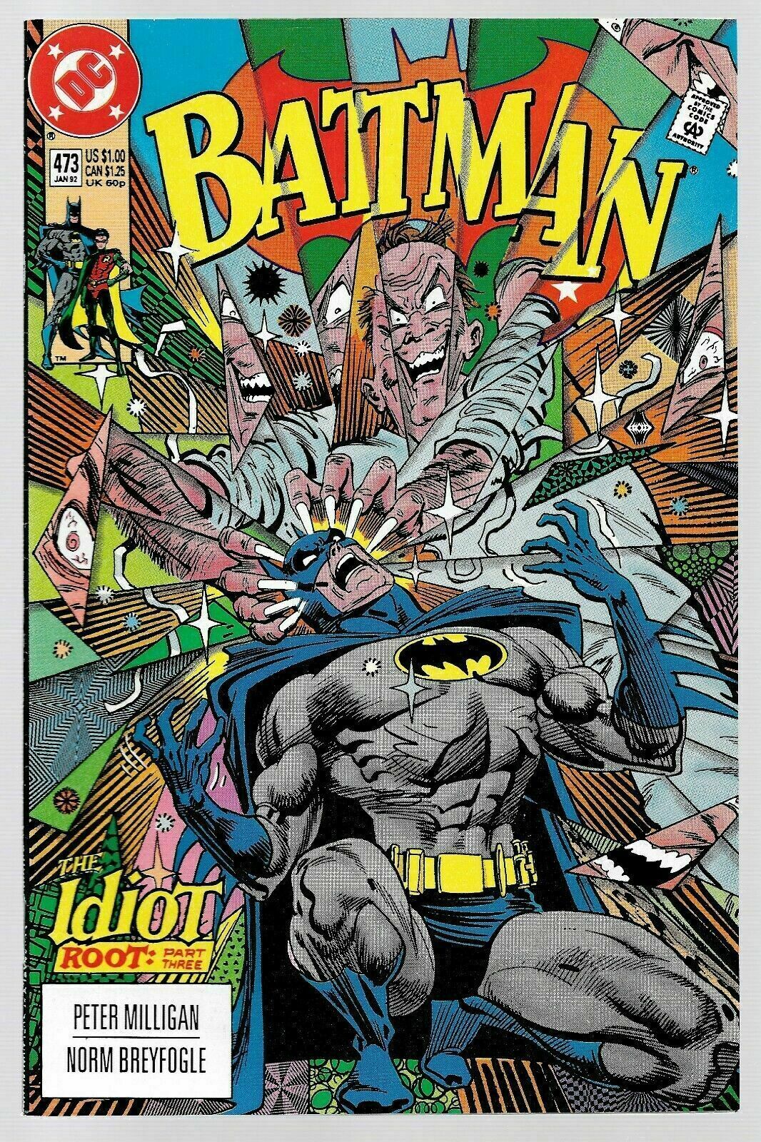 Batman #473 (01/1992) DC Comics Into the Idiot Zone