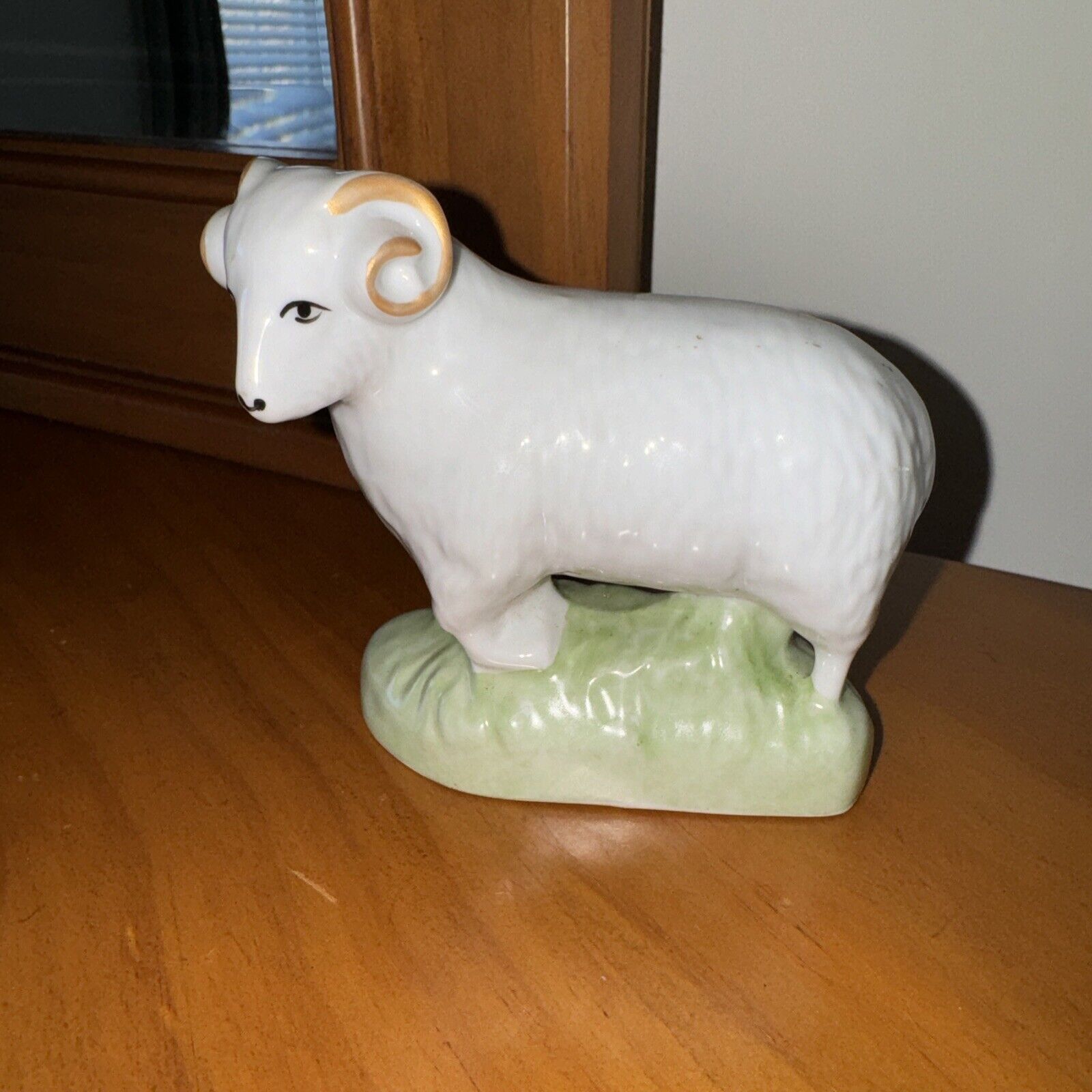 Vintage porcelain figurine 5” Ram Sheep Original Cmielow Poland