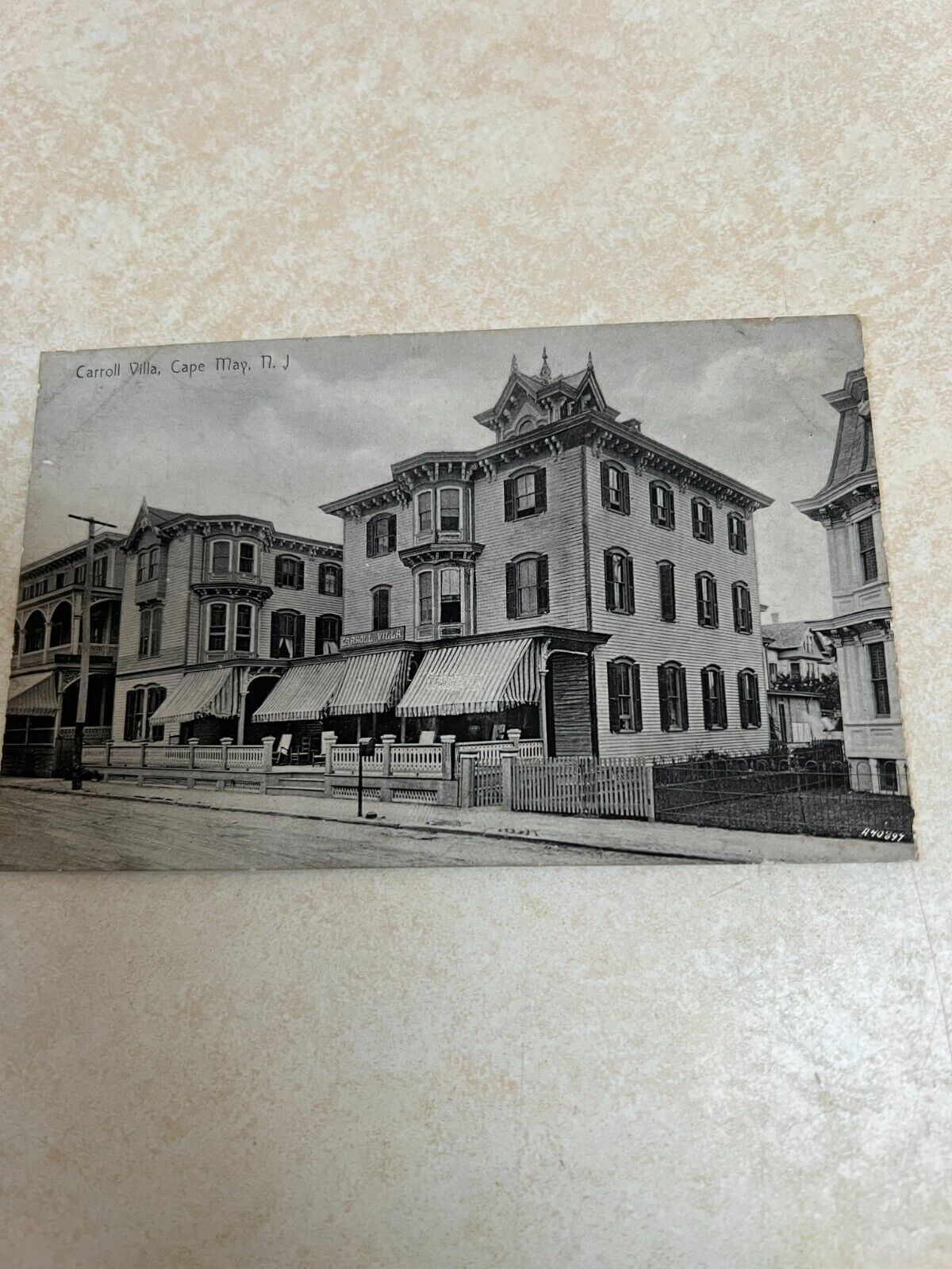 Vintage Cape May, NJ Postcard:  Carroll Villa