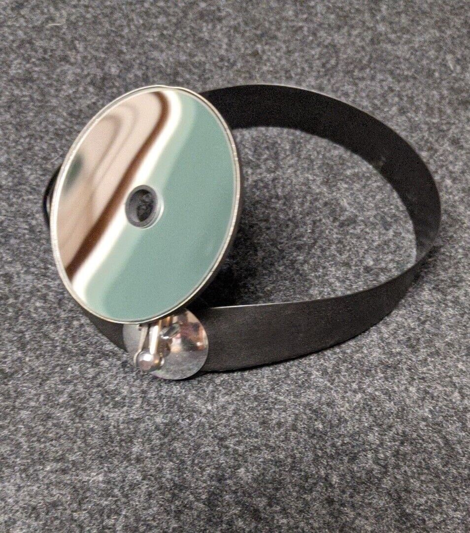 Vintage Doctor’s Head Mirror/Reflector Headband Odd Rare Medical Tool