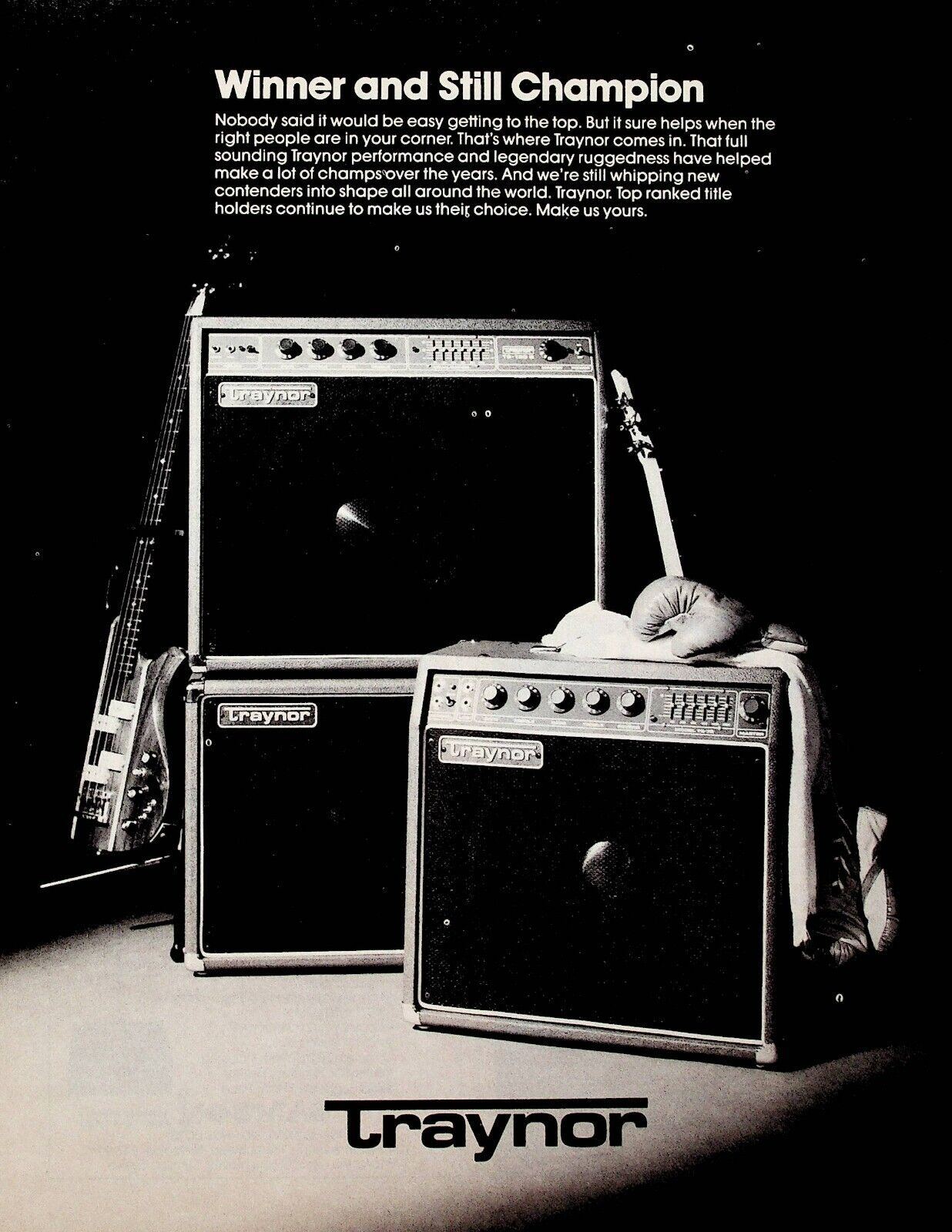 1982 Traynor Guitar Amplifiers - Vintage Ad
